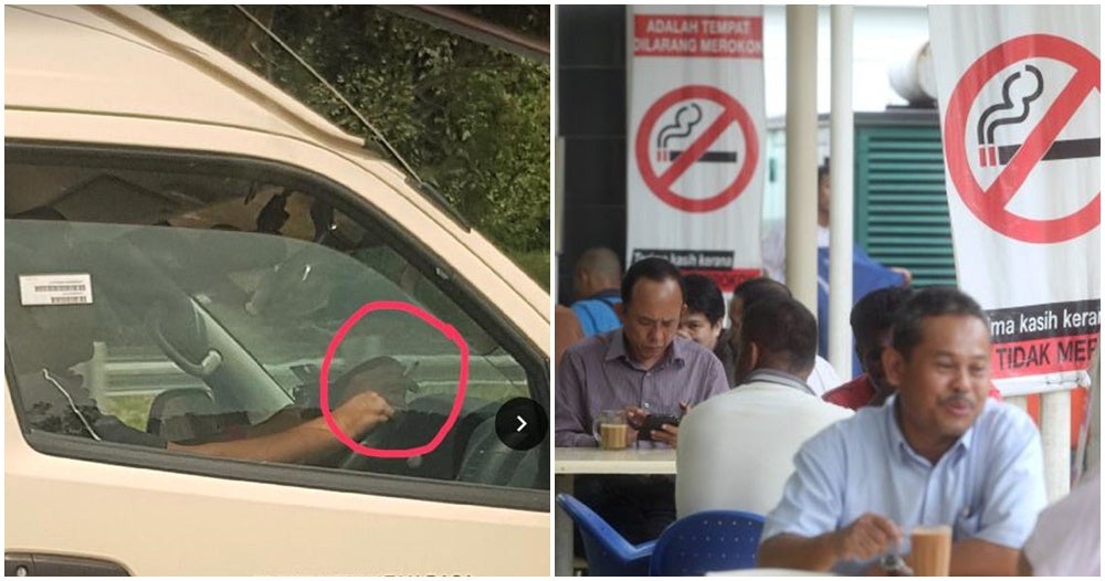 Kkm Staff Member Caught Smoking In Ambulance, Netizens Worried For Patients - World Of Buzz 2