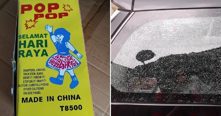 Malaysian Boy Throws 'Pop Pop' At Mother'S Car, Shatters &Amp; Cracks The Window - World Of Buzz