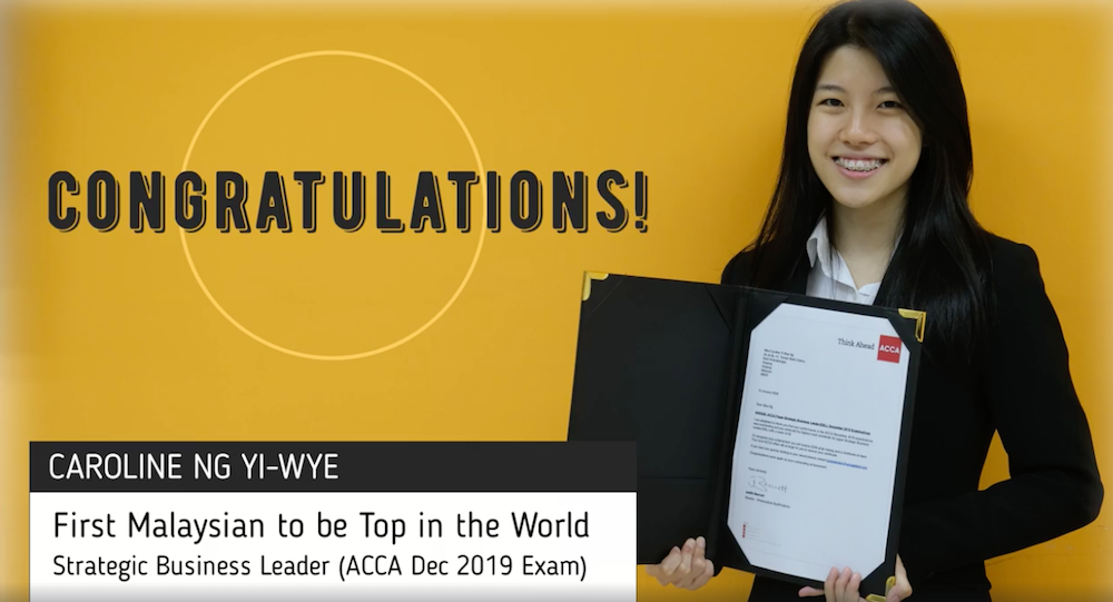 Malaysian Girl Crowned World No. 1 for Having Top Score in The ACCA Examination - WORLD OF BUZZ 1