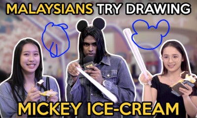 Malaysians Try Drawing Mickey Ice-Cream - World Of Buzz