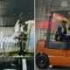 Man Gets Angry His Colleagues Didn'T Jio Him To Eat, Rams Forklift Into Office - World Of Buzz 2