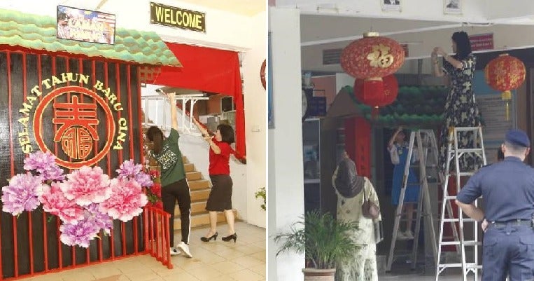 MOE & PDRM Says No Issue With Puchong School's CNY Decor, Ornaments Put Up Again - WORLD OF BUZZ 3