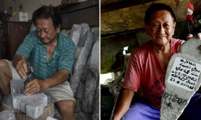 M'Sian Carver Made Headstones For 40 Years By Hand, Can Even Write Jawi For Muslim Graves - World Of Buzz 4