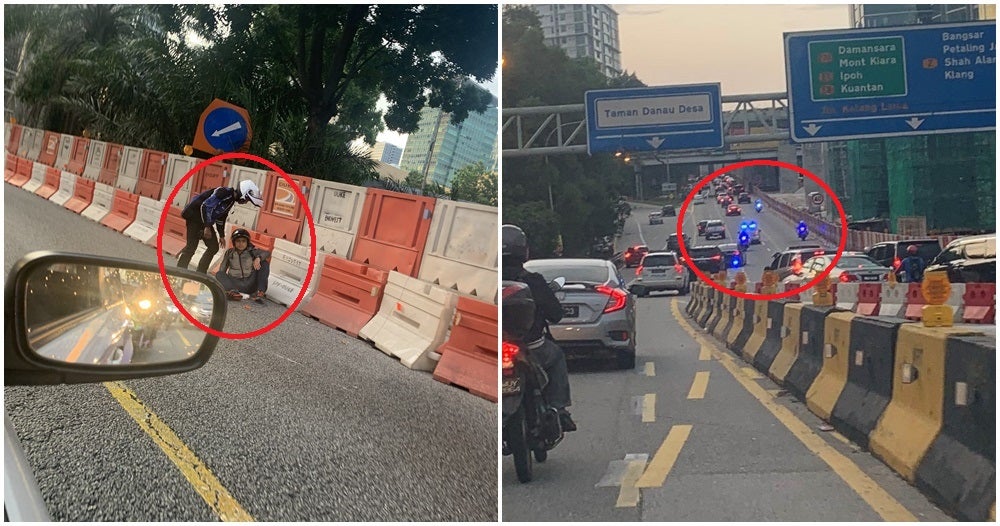 M'sian Motorcyclist Forced Off Road, Gets Into Accident To Make Room For Vvip Escorts - World Of Buzz 5