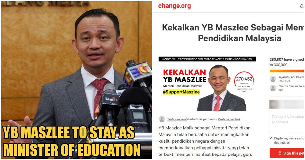 Netizens Create Petition To Have Dr Maszlee Bin Malik Back As Minister Of Education - World Of Buzz 2