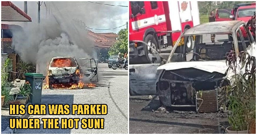 Rawang Man'S Car Completely Destroyed After A Powerbank He Left In His Car Caught Fire - World Of Buzz