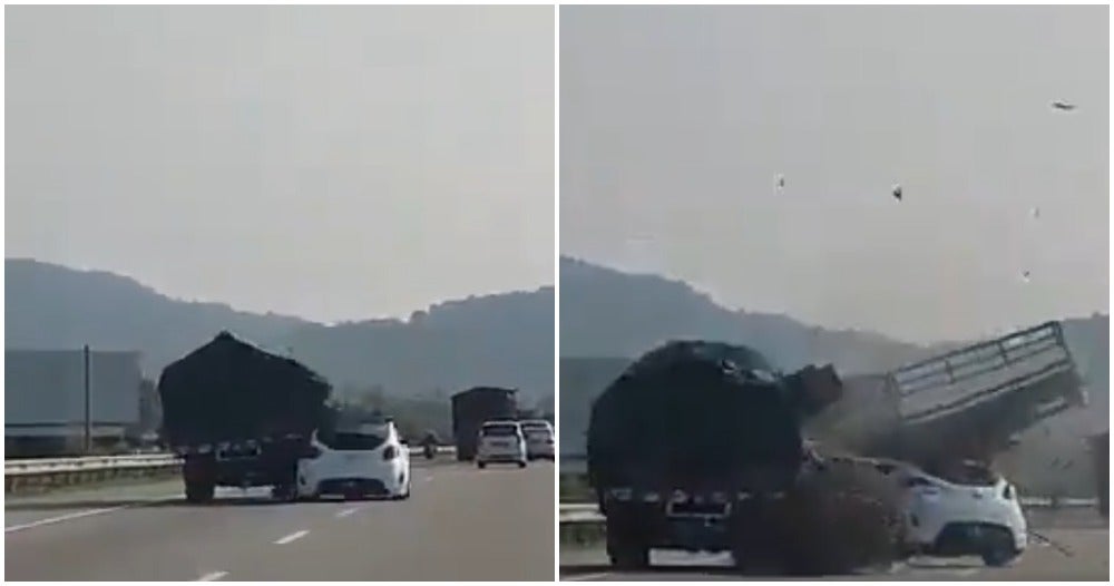 Road User Witness Driver Microsleeping and Hits A Motorcycle, Netizens Insist That They Should've Honked Instead Of Recording - WORLD OF BUZZ 6