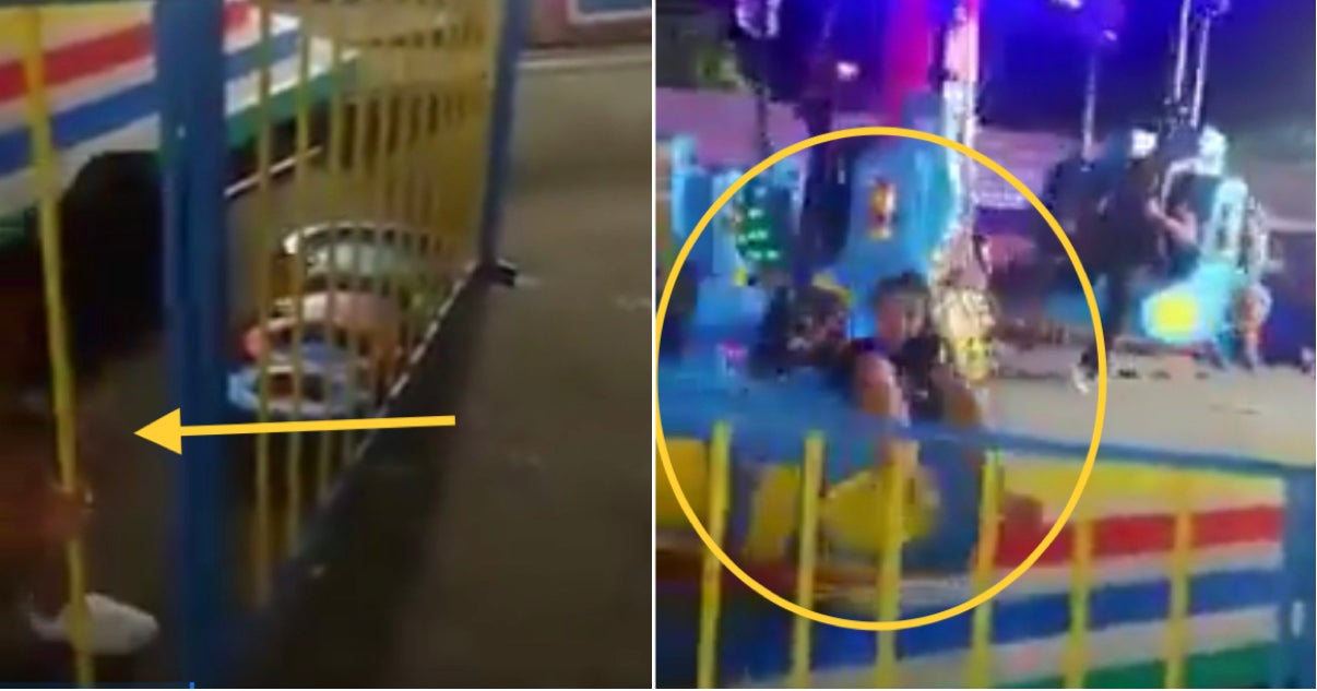 Video: Children’s Fun Chair Broke, Throwing One Victim Out Of The Seat, Injuring Two Carnival Goers - World Of Buzz 3