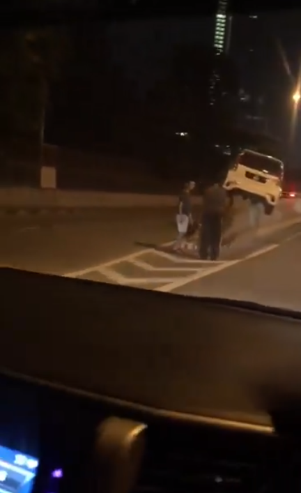 Video: &Quot;Flying&Quot; Myvi Gets Stuck On Top Of Divider At Jb, Netizens Amazed - World Of Buzz