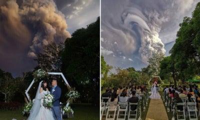 This Couple Got Married While The Taal Volcano Erupts 20Km Away &Amp; The Photos Are Stunning! - World Of Buzz