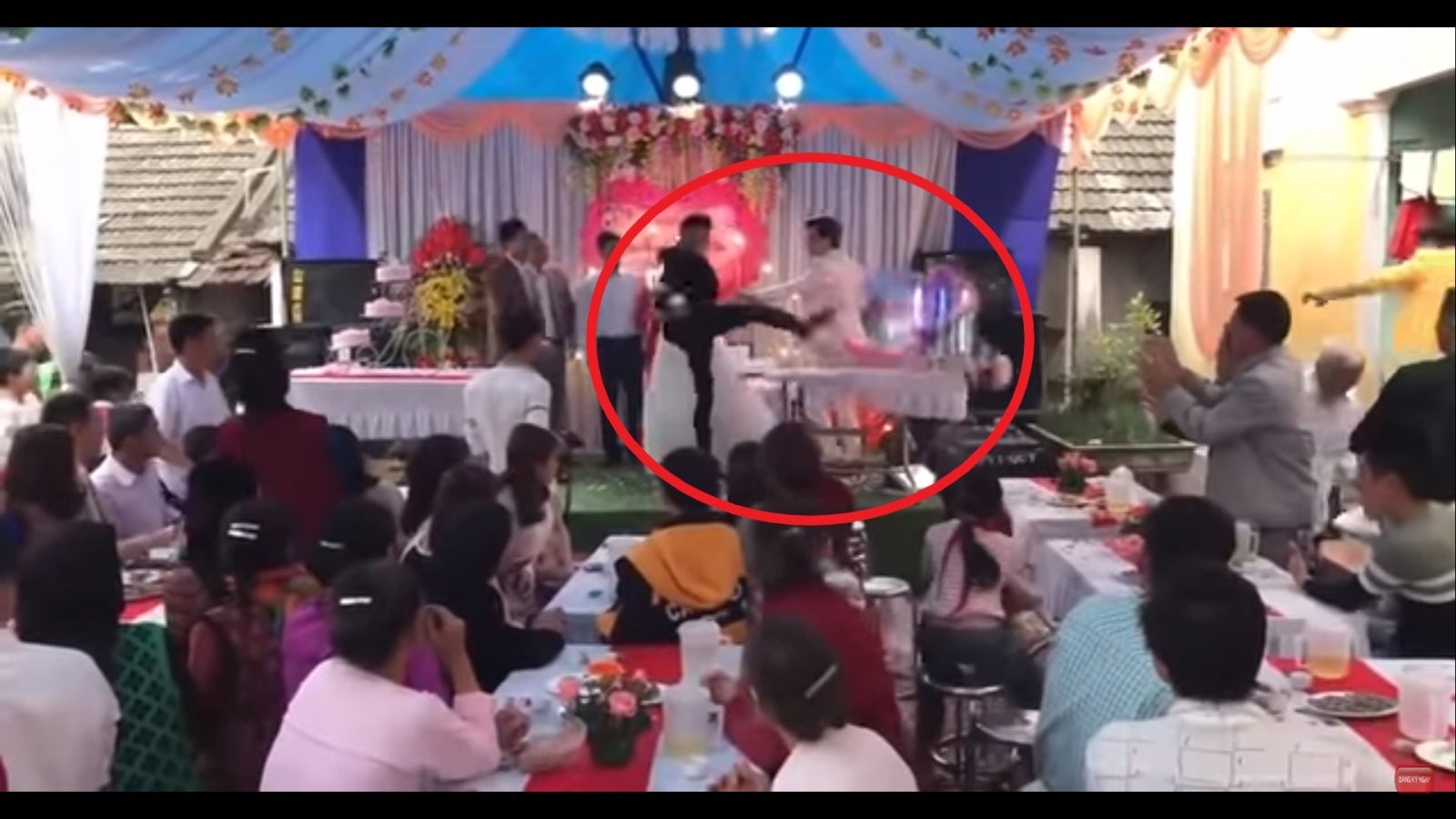 Watch: Groom Shockingly Ruins Wedding By Kicking Champagne, Turns Out The True Culprit Is Someone Else! - WORLD OF BUZZ