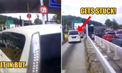 Watch: Nissan Serena Bangs &Amp; Cuts Infront Of Car To Be 'Faster' But Gets Stuck In Standstill Traffic - World Of Buzz