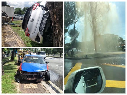 Water Disruption Looms In Subang Jaya, As Freak Accident Caused Major Pipe Burst In The Area - World Of Buzz