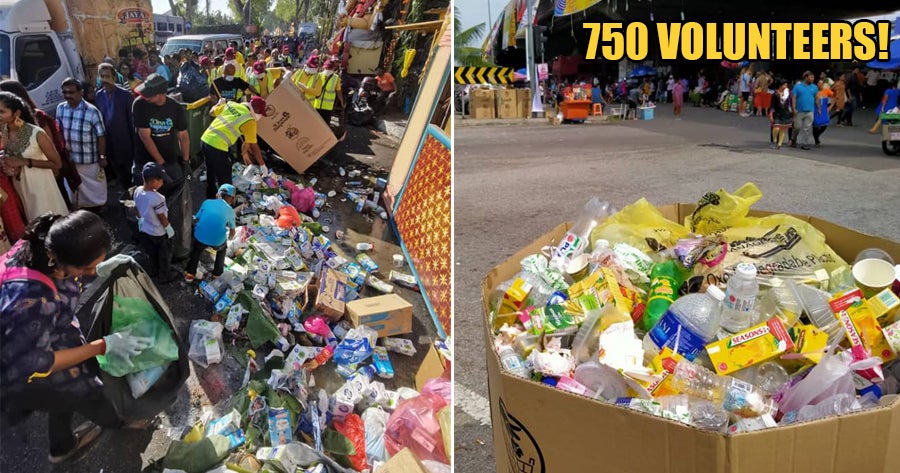 Kind M'sians Gather At Batu Caves, Penang &Amp; Ipoh Temples To Clean Up Rubbish After Thaipusam Festival - World Of Buzz