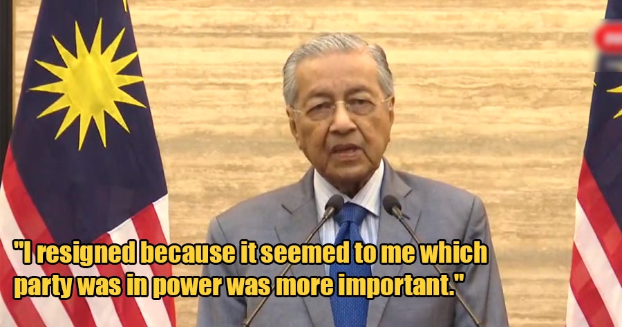 Dr Mahathir Officially Gives The Reasons Why He Resigned As Prime Minister - World Of Buzz 1