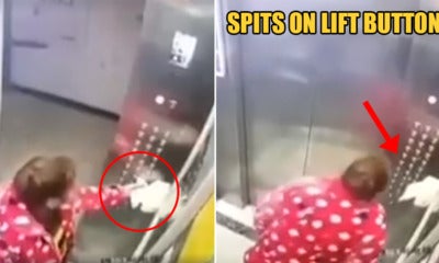 Watch: Disgusting Woman Uses Tissue To Press Lift Buttons Then Spits Saliva All Over Them - World Of Buzz