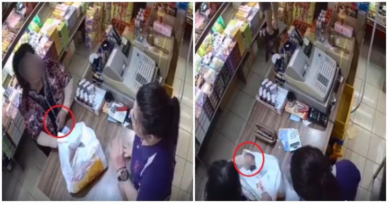 Convenient Store Worker Caught Red Handed For Trying To Steal A Customer's Money By Cheating Him On His Final Bill - WORLD OF BUZZ 3