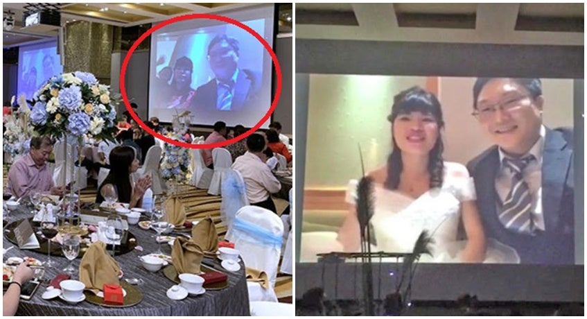 Couple Who Visited Wuhan Livestreams Themselves At Their Own Wedding From Quarantine Suite - World Of Buzz