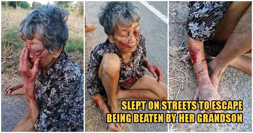 Drunk Grandson Mercilessly Abuses His Grandmum, Forcing Her To Run From Home & Sleep On Streets - WORLD OF BUZZ