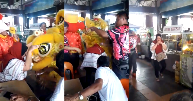 Makcik'S Latah-Ed As A Lion Dance Troupe Performs At A Local Eatery - World Of Buzz 5