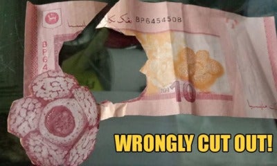 M'Sian Father Hilariously Shares How Young Child Cut Out 'Flower' From Rm10 Note For Homework - World Of Buzz 2