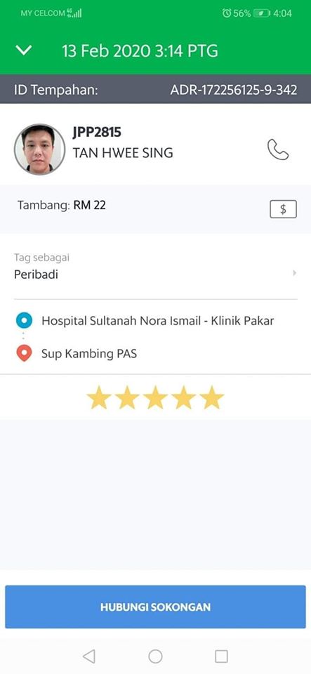 M'sian Grab Driver Finds Out His Rider Was Just Diagnosed With Cancer, Gives Rm22 Free Ride - World Of Buzz 1