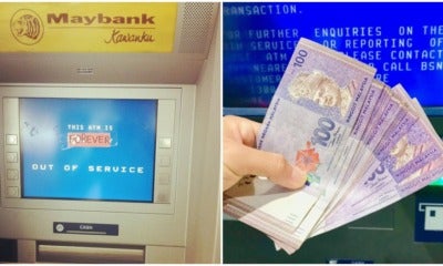 M'Sian Shares How She Almost Lost Rm1,500 After Withdrawing Cash From 'Out Of Service' Atm - World Of Buzz 3