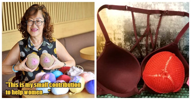 M'sian Woman Knits Free Breasts Prostheses For Cancer Patients To Help Them Feel Whole Again! - WORLD OF BUZZ