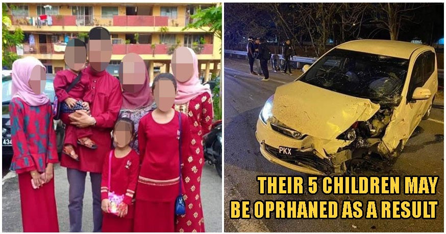 Penang Drunk Driver Crashes Into Motorbike & Kills Father of 5, Wife Left In Intensive Care - WORLD OF BUZZ 1