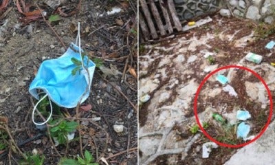 People Are Disgustingly Littering Their Used Surgical Masks In Singapore &Amp; Johor - World Of Buzz
