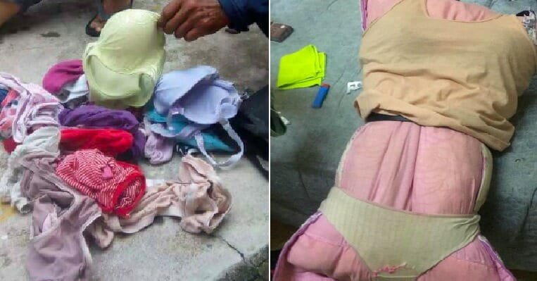 Pervert In Melaka Arrested For Stealing Over 30 Pieces Of Underwear, Even Dressed Up Pillow Like Sex Doll - World Of Buzz 1