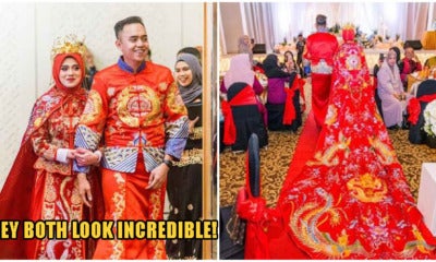 Sabah Malay Couple Dress In Chinese Robes For Wedding, Wins The Hearts Of Malaysians Everywhere - World Of Buzz 3