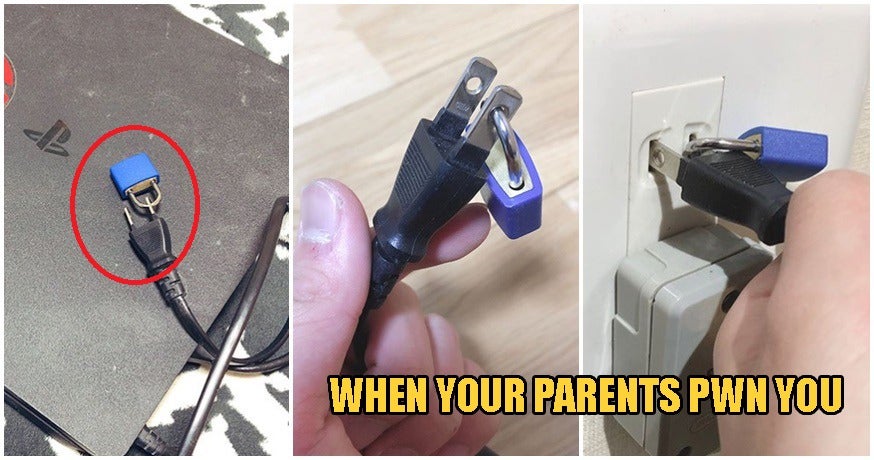Super Strict Parents Padlock Their Kid'S Ps4 Socket To Get Them To Stop Playing Video Games &Amp; Study - World Of Buzz