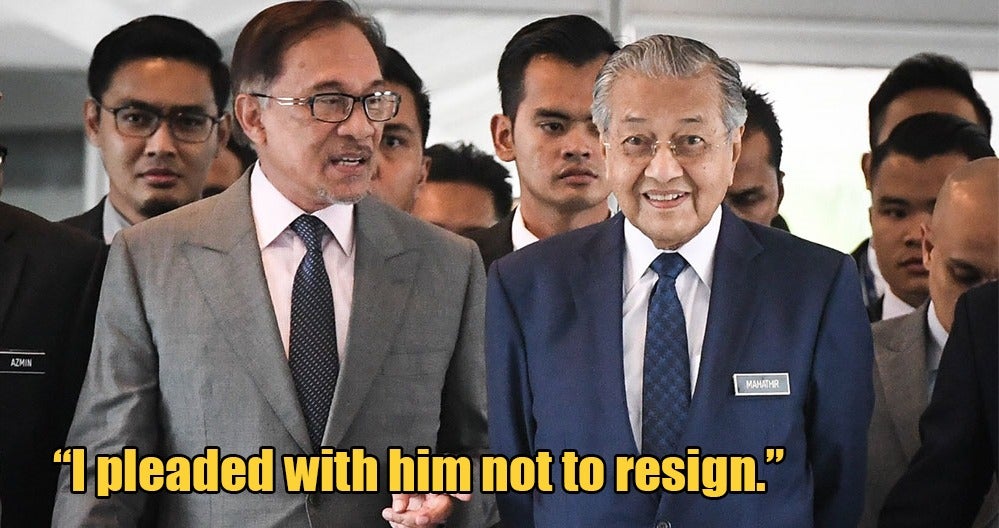 "Tun M Played No Part In Toppling PH, Will Never Work With Past Regime," Anwar Says - WORLD OF BUZZ 2