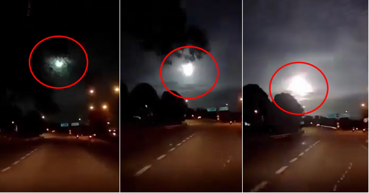 Video: Mysterious Fireball Seen Flying Through Johor Bahru Night Sky - WORLD OF BUZZ 4
