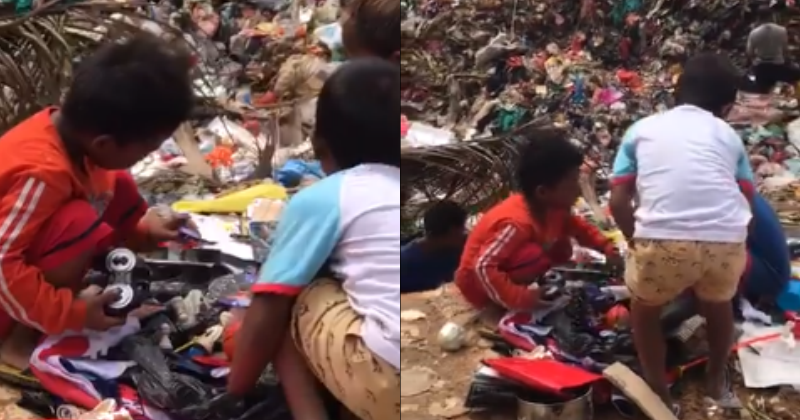 Videos Of Orang Asli Children Rummaging For Toys In Landfill Leaves Netizens Saddened - World Of Buzz 3