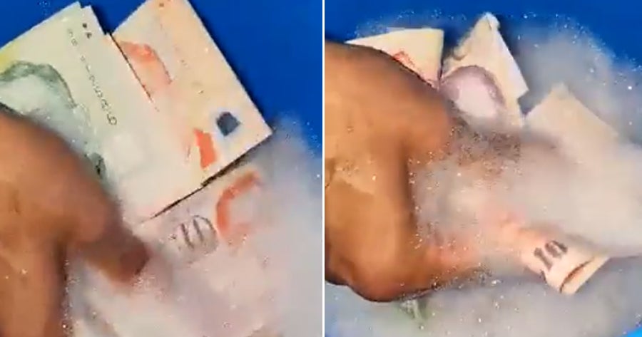 Watch: Man Washes His Dollar Notes With Soap &Amp; Water - World Of Buzz