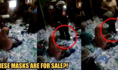 Watch: Workers Seen Walking Barefoot On Surgical Masks Meant For Repackaging For Sale - World Of Buzz 2
