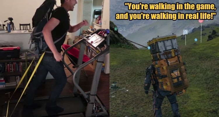 Youtuber Converts A Treadmill Into A Ps4 Controller To Exercise While He Plays Death Stranding - World Of Buzz 2
