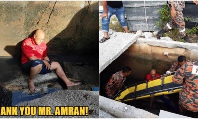40Yo Heroic M'Sian Man Severely Injures Leg In Attempt To Save Puppy From 3-Metre Deep Drain - World Of Buzz