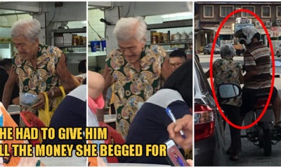 Able-Bodied Ipoh Man Forces Frail &Amp; Elderly Grandma To Beg Money For Him - World Of Buzz