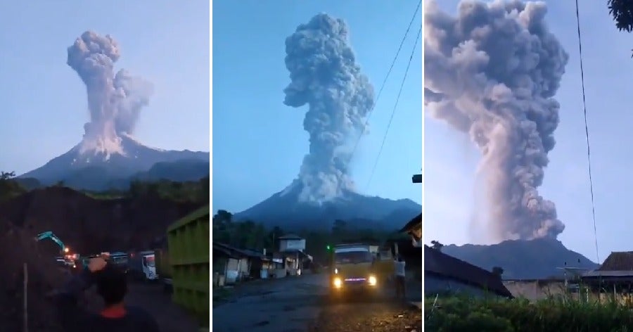 Airport Closes After Mount Merapi Erupts, Spewing Out 6,000 Metre High Ash Column - World Of Buzz