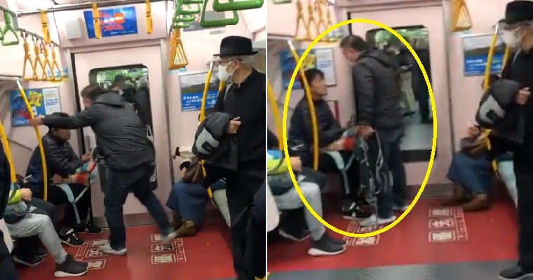 Angry Man Confronts Passenger Who Coughed Several Times Without Mask On The Train - WORLD OF BUZZ 3