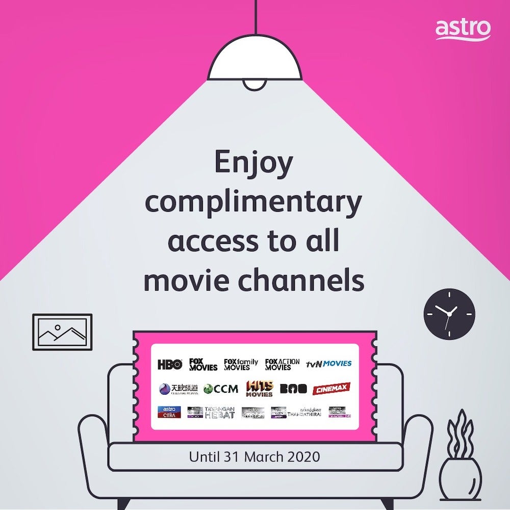 Astro Is Offering Free Access To All Premium Movie Channels From Today Until March 31St - World Of Buzz