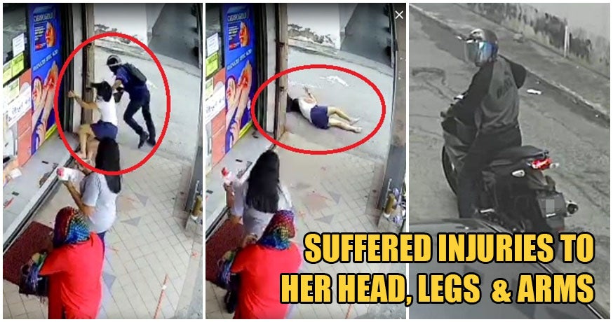 Beware: Klang Snatch Thief Violently Grabs Woman's Handbag As She Lines Up To Buy Face Masks - World Of Buzz 1