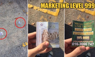 This Casino Company Printed A Rm100 Bill On Card To Make People Pick It Up &Amp; Read Their Ad - World Of Buzz