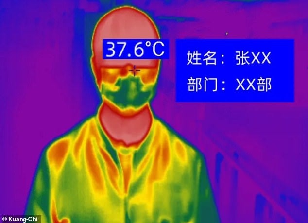 Chinese Police Are Now Wearing Super A.I Helmets That Can Check Temperature Within 5m - WORLD OF BUZZ 2