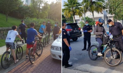 Pdrm Stopcyclist Spotted At Setia Eco Park - World Of Buzz
