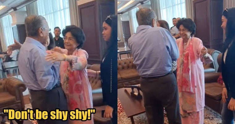 Dr Mahathir Felt Shy When Dr Siti Hasmah Hugged Him - World Of Buzz 1