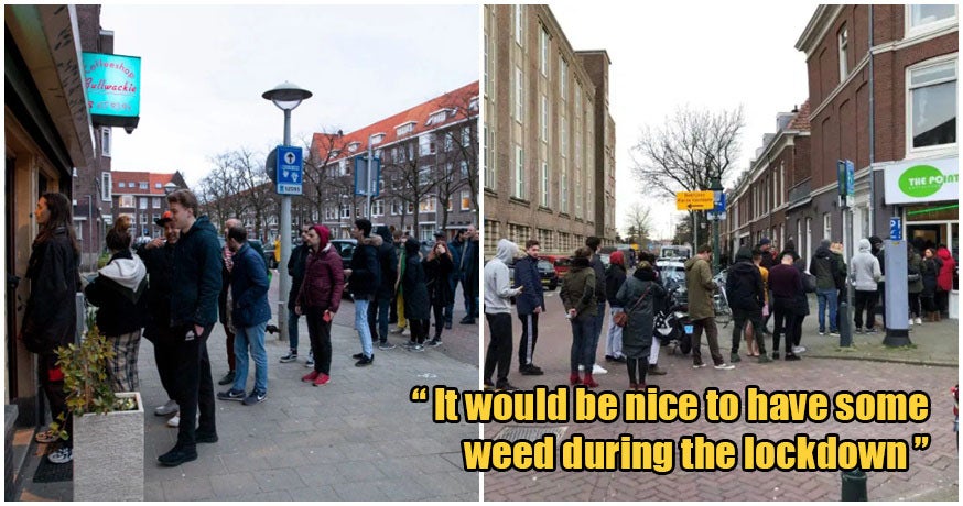 Dutch People Are Lining Up To On Stockpile Weed Before Nationwide Lockdown Begins - World Of Buzz 3